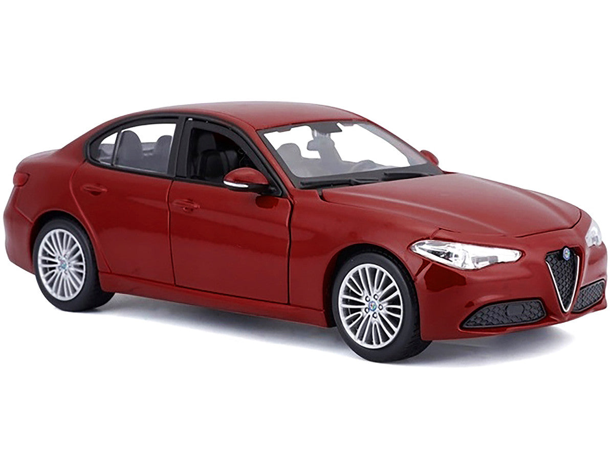 2016 Alfa Romeo Giulia Burgundy 1/24 Diecast Model Car by Bburago Bburago