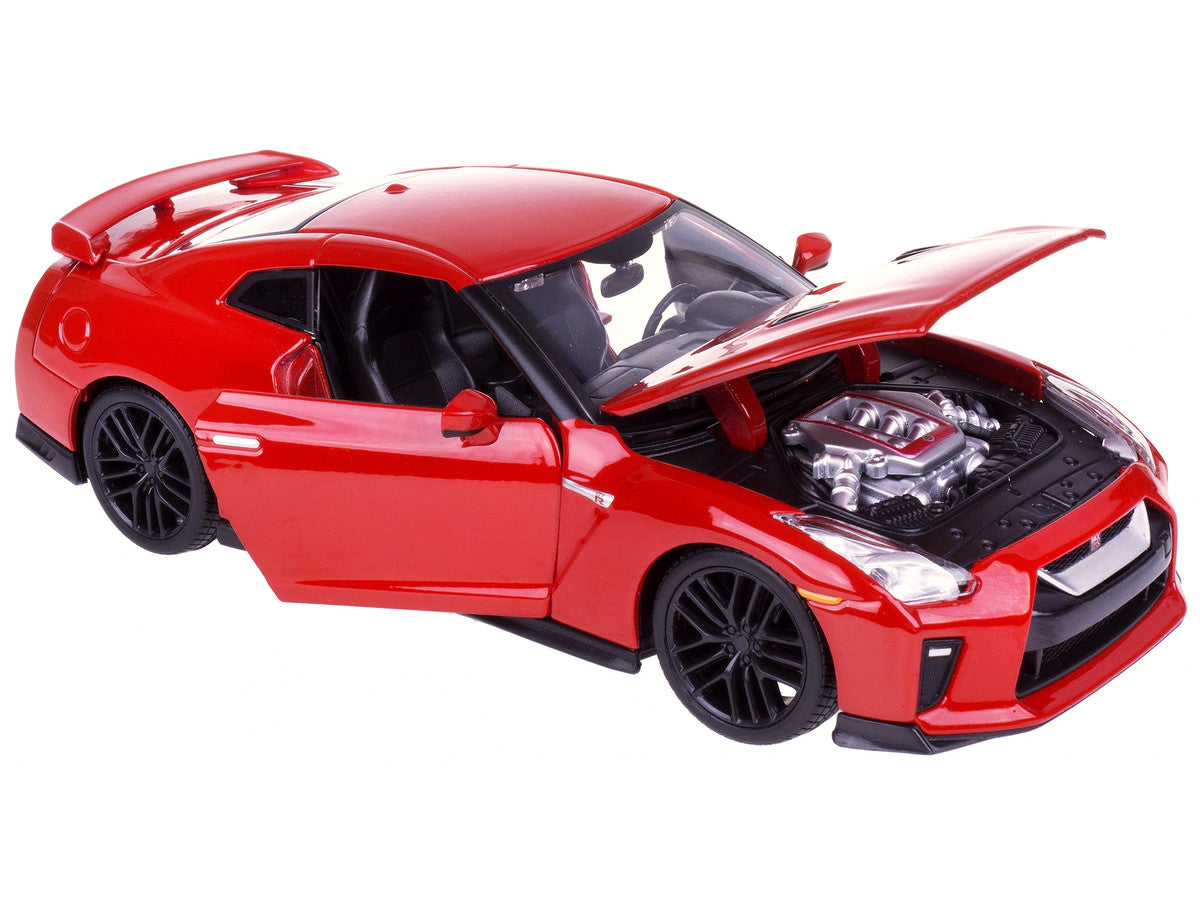 2017 Nissan GT-R R35 Red 1/24 Diecast Car Model by BBurago Bburago