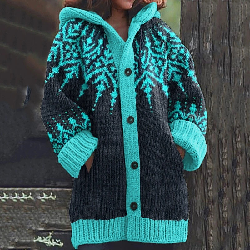 New Animal 3D Printed Casual Hooded Cloak Jacket Accent Plus