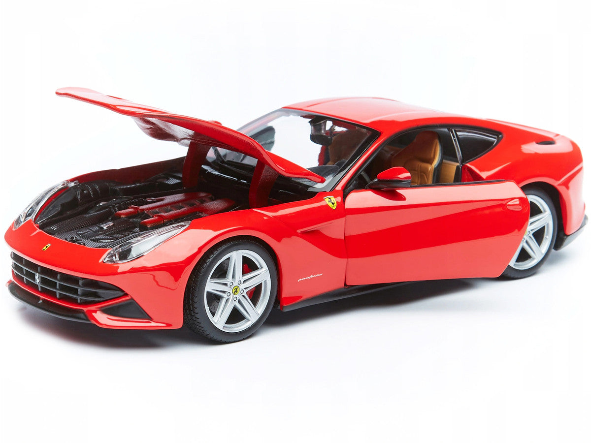 Ferrari 488 Pista Red with White and Blue Stripes 1/24 Diecast Model Car by Bburago Bburago