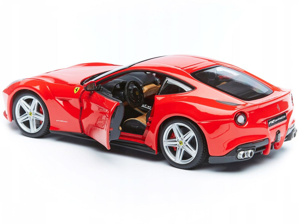 Ferrari 488 Pista Red with White and Blue Stripes 1/24 Diecast Model Car by Bburago Bburago