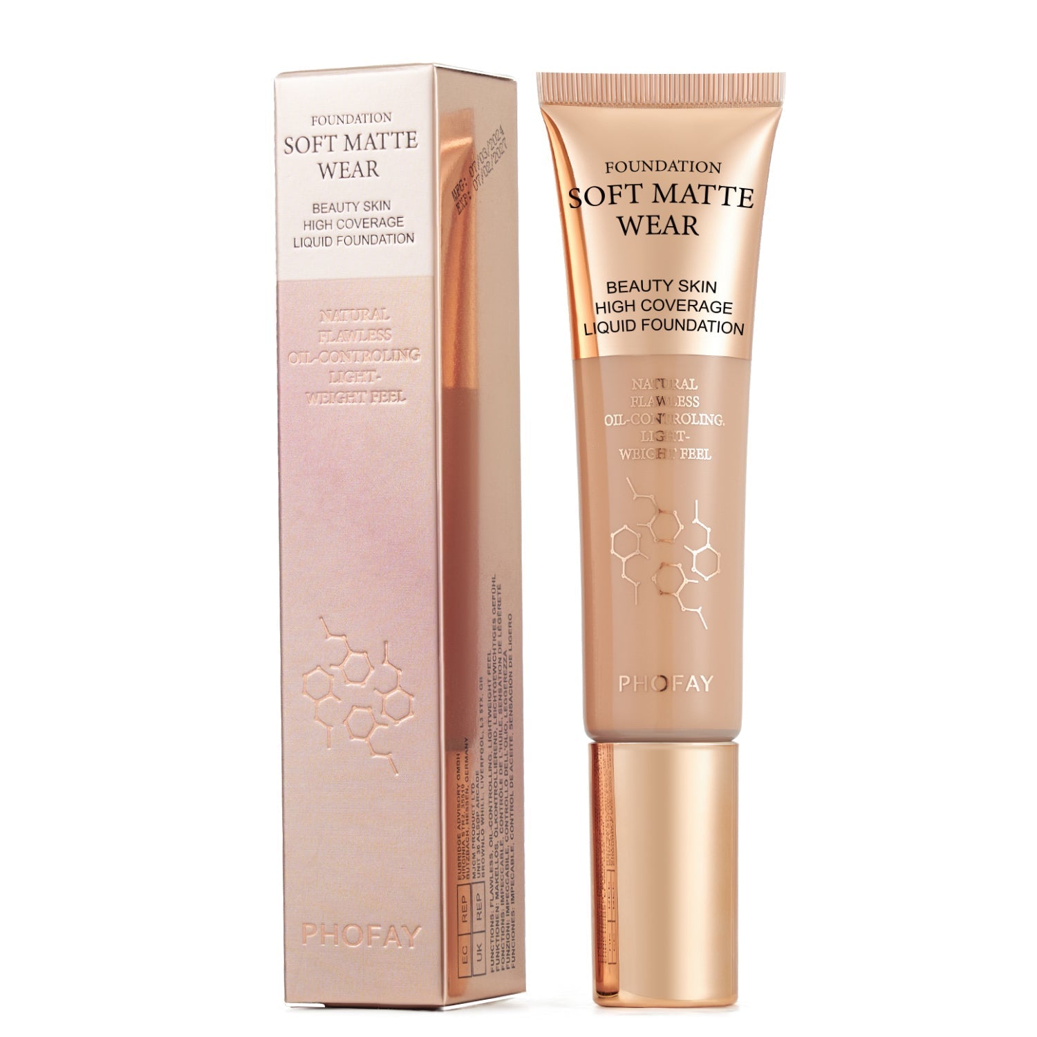 PHOFAY Full Coverage Foundation LadyShow.Store