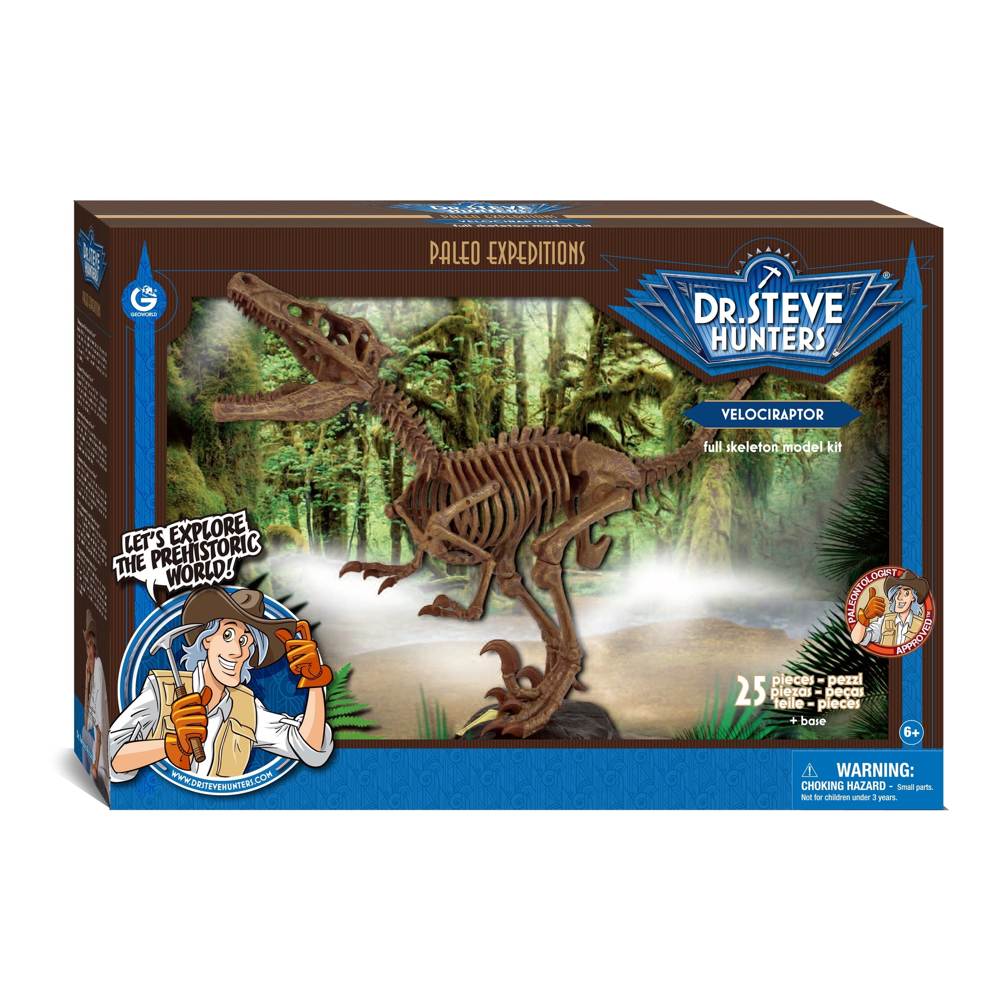 Dr. Steve Hunters GEOWorld Dino Dig Velociraptor Excavation Kit-0