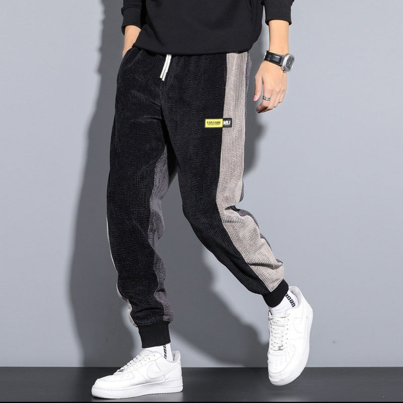Men's Autumn And Winter Plus Velvet Padded Corduroy Pants Best YouTube Store