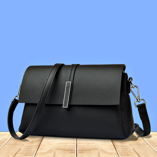 Women's Cowhide Tote Bag Simple Shoulder Messenger Bag LadyShow.Store