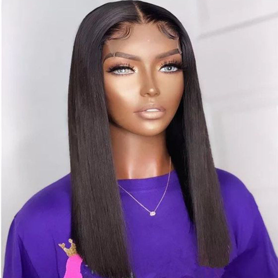 Double Drawn Bone Straight Human Hair Wigs CJD