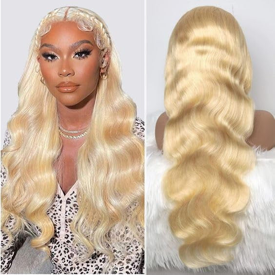 Former LACE Head Cap LACE FRONTAL WIG13x4 Straight 613 BLONDE Straight Hair LadyShow.Store