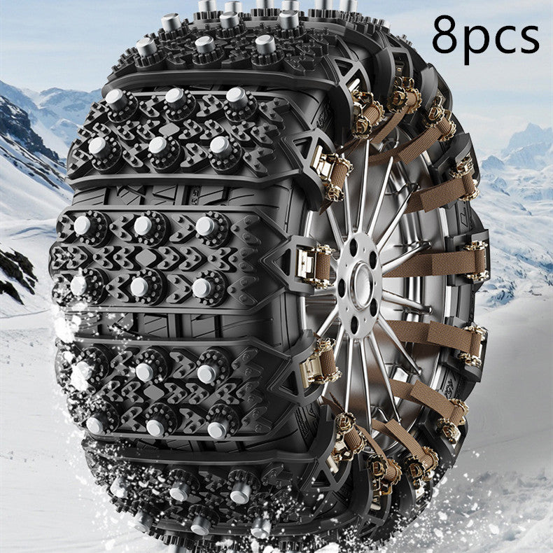 Car Tire Emergency Type Universal Rubber Beef Tendon Snow Nonskid Chain