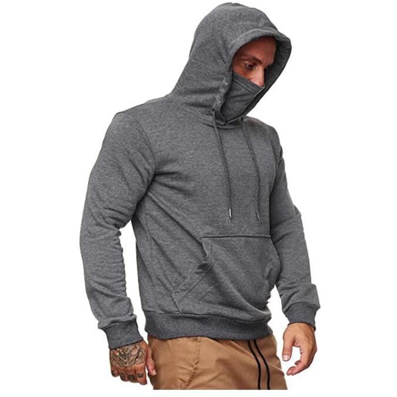 Men's Solid Color Plus Fleece Hoodie Sweatshirt Best YouTube Store