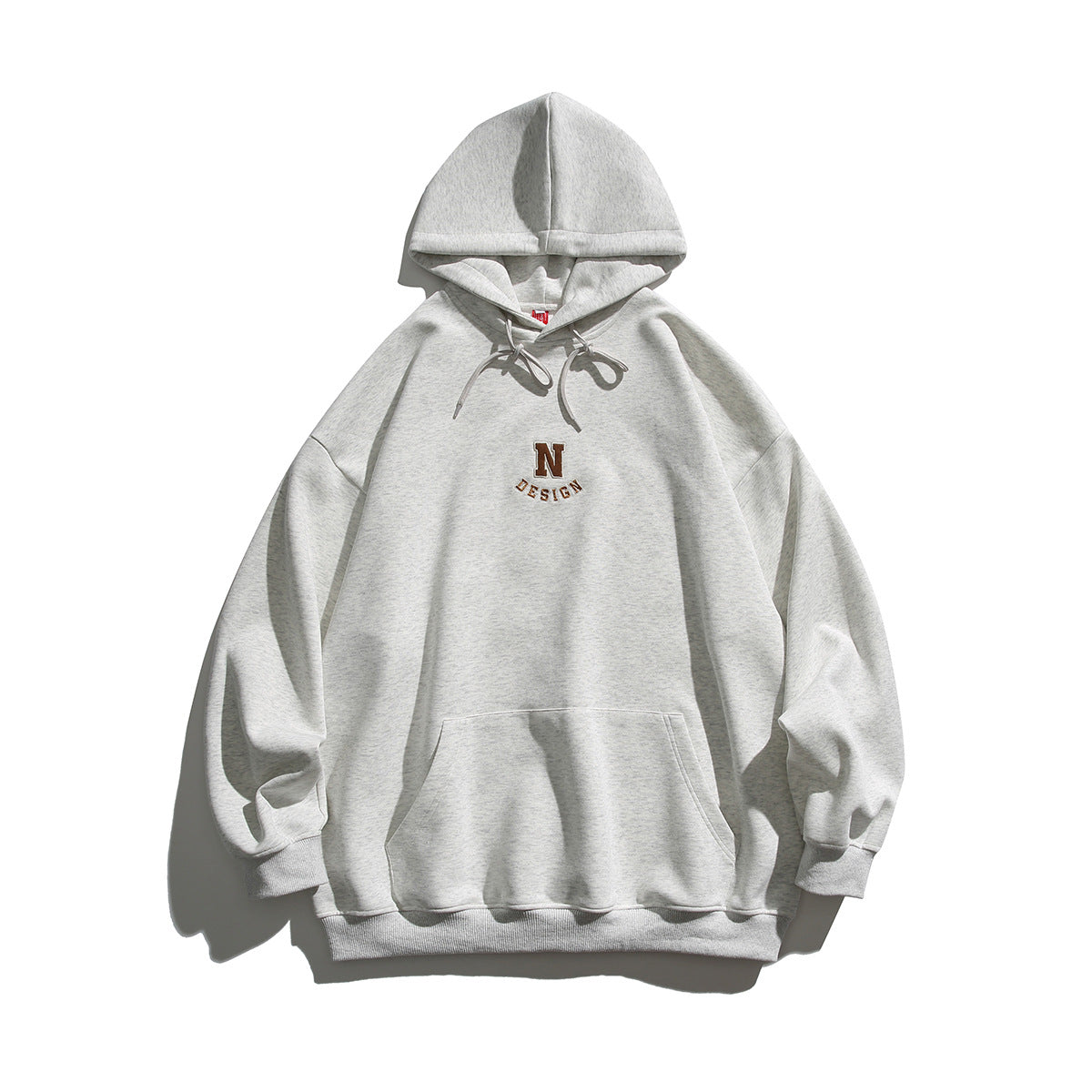 Simple Letter Embroidery Couple Hoodies Men And Women Casual Sweatshirt Accent Plus