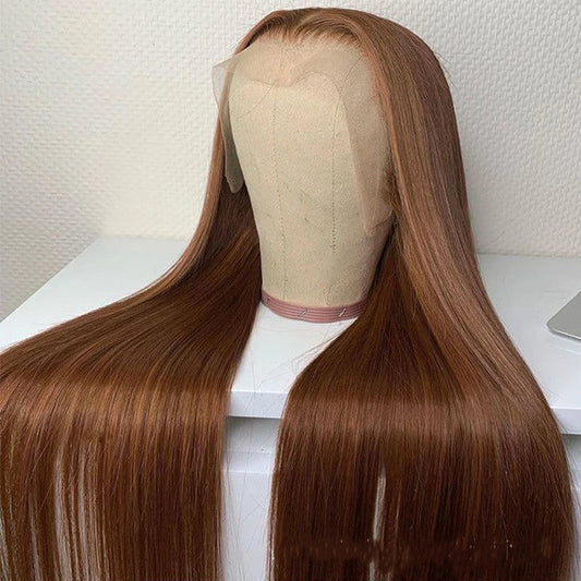 Brown Color Human Hair Wigs Human Hair Wig LadyShow.Store