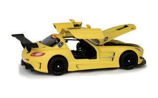 Mercedes Benz SLS AMG GT3 Matte Yellow 1/24 Diecast Model Car by Motormax Motormax