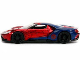 2017 Ford GT "Spider-Man" Theme "Marvel" Series 1/32 Diecast Model Car by Jada Jada