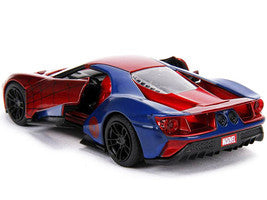 2017 Ford GT "Spider-Man" Theme "Marvel" Series 1/32 Diecast Model Car by Jada Jada