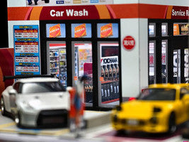Eneos Japan Gas Station Diorama Set "American Diorama X G-Fans" Series for 1/64 Scale Models by American Diorama-1
