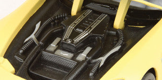 Mercedes Benz SLS AMG GT3 Matte Yellow 1/24 Diecast Model Car by Motormax Motormax