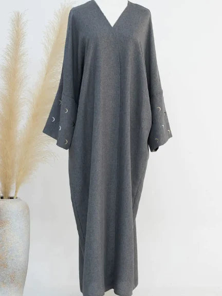 Modern Style Abaya Maxi Dress