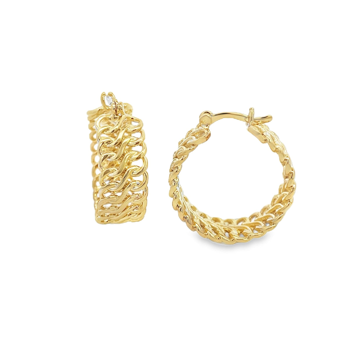 Gold Infinity Hoop Earring (J187) MIA Jewelry