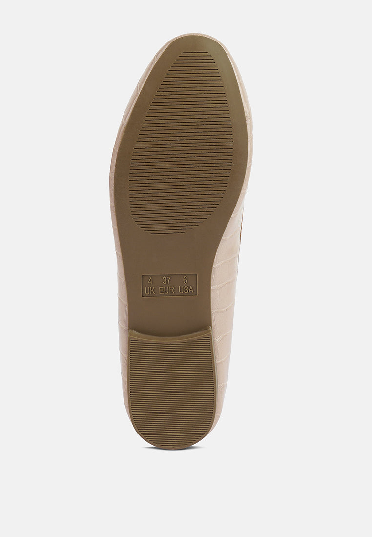 Bro Zone Croc Metail Chain Loafers London Rag