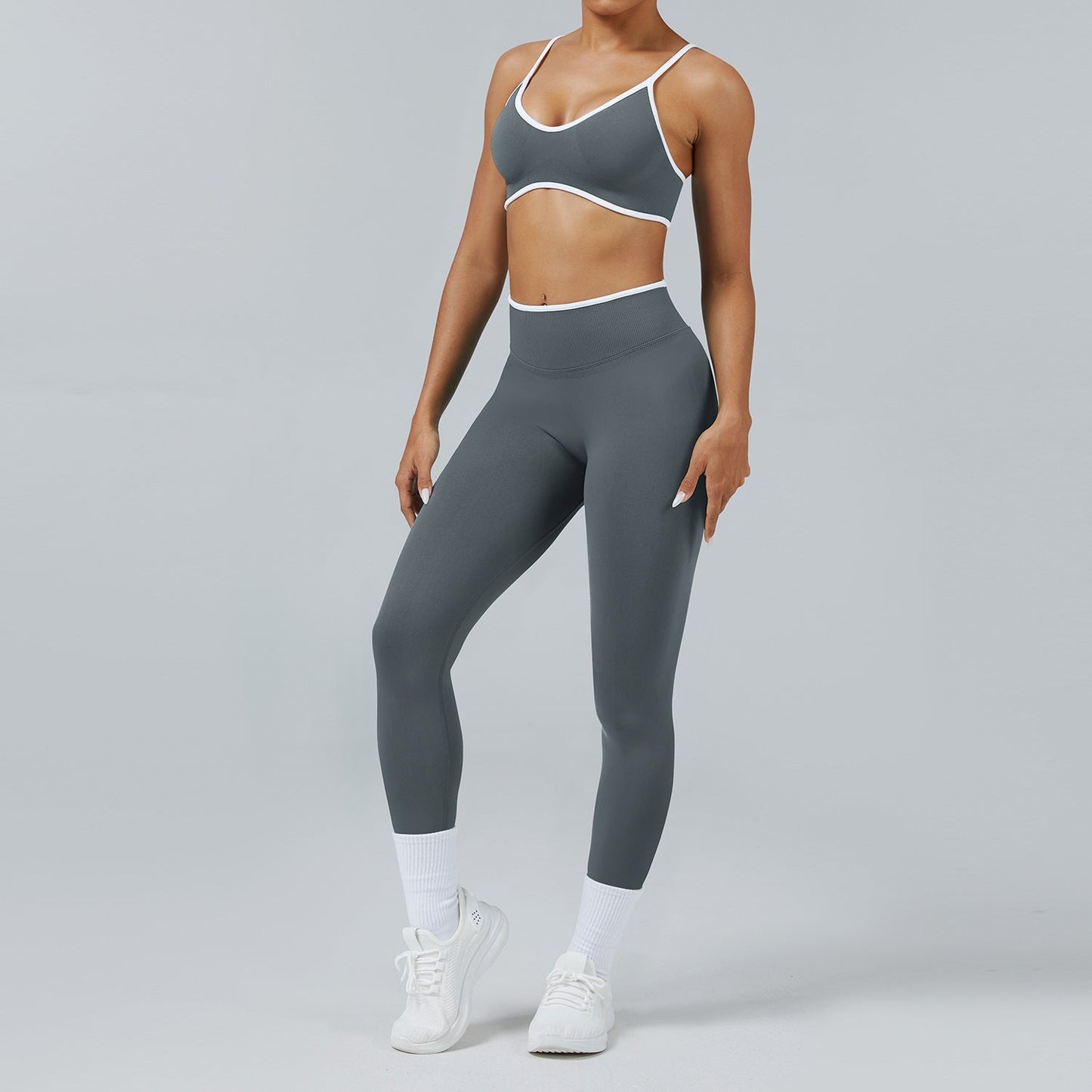 Seamless Back-Support Running Quick-Drying Yoga And Fitness Apparel Set Best YouTube Store