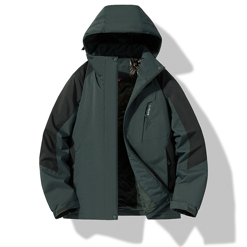 Thick Warm Cotton-padded Jacket Windproof And Waterproof Accent Plus