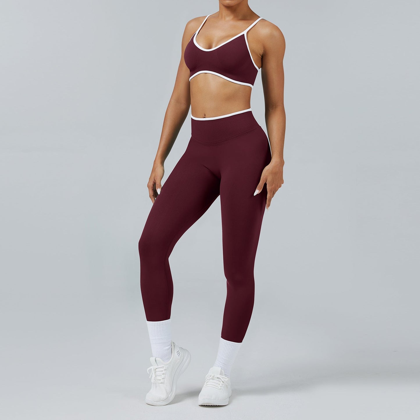 Seamless Back-Support Running Quick-Drying Yoga And Fitness Apparel Set Best YouTube Store