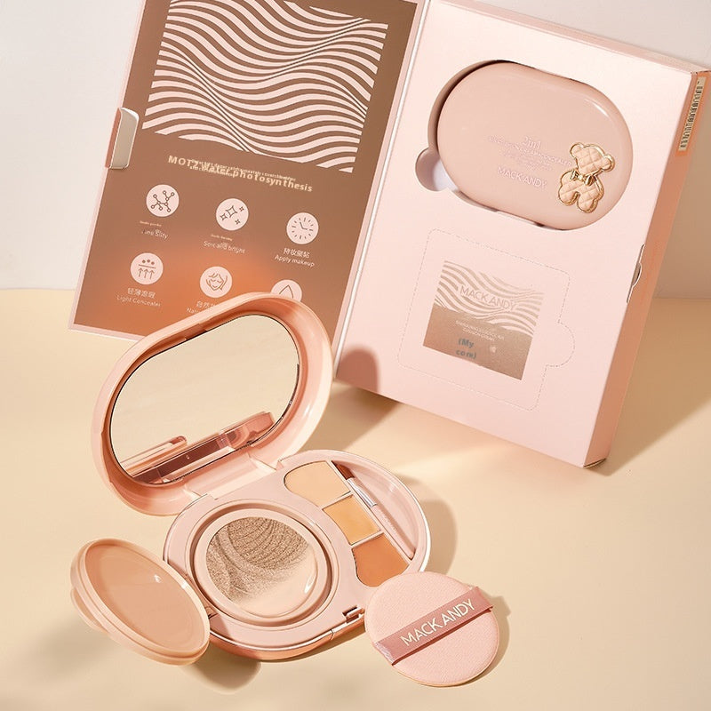 Water Light Cushion Foundation Face Repair Concealer Durable Not Easy To Makeup CJD