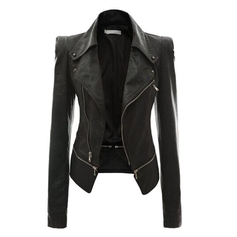 Motorcycle Leather Jacket LadyShow.Store