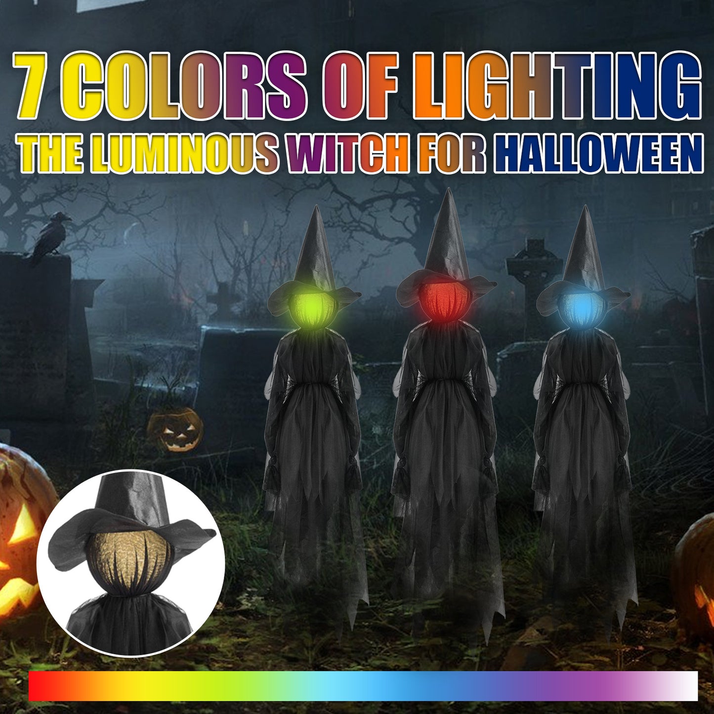 7-color Lighting Scene Props Garden Decoration