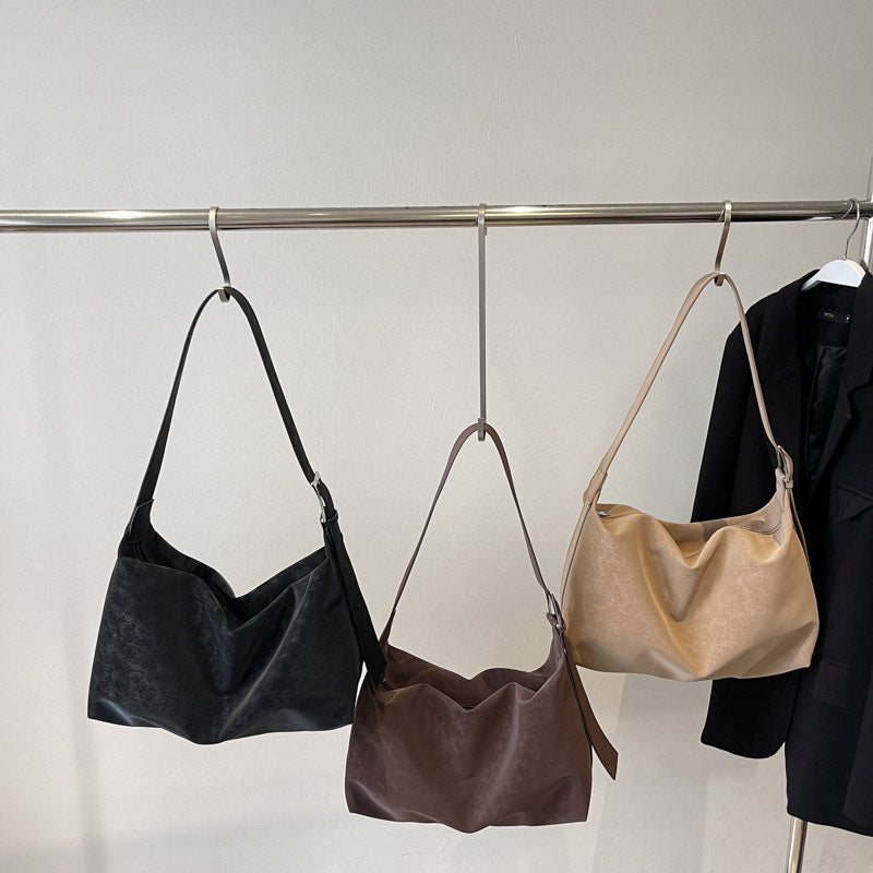 Womens Stylish Casual Minimalist High-Capacity Crossbody Bag LadyShow.Store