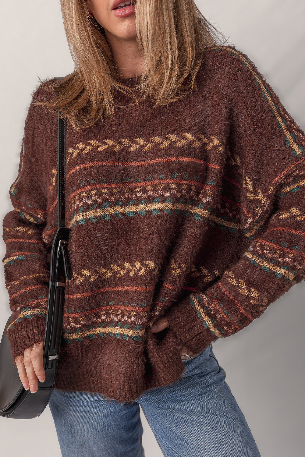 Madison Knitted Drop Shoulder Sweater-3