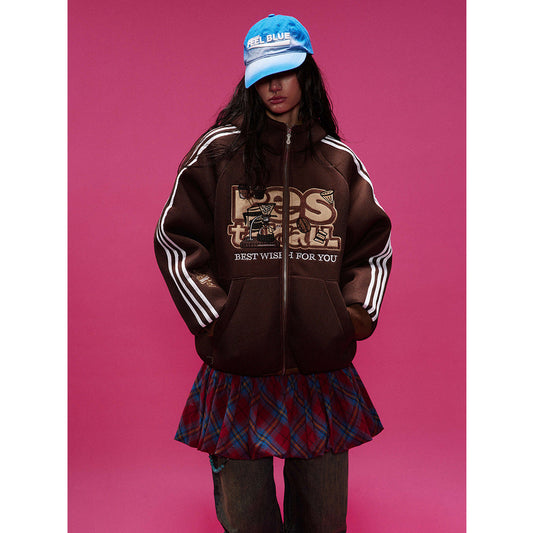 Cotton College Style Hooded Cotton-padded Coat LadyShow.Store