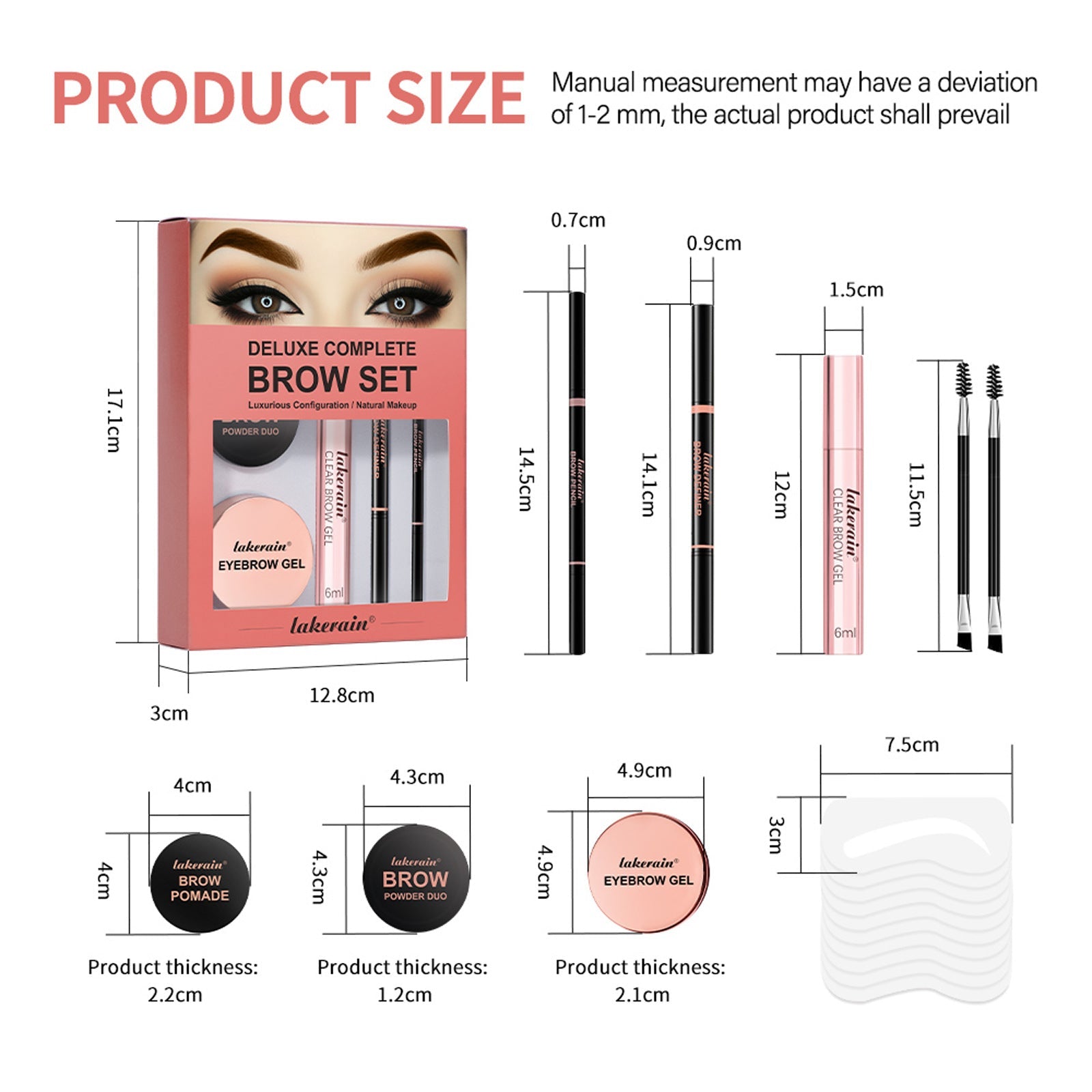 Full Set Of Stereo Powder Brow Cream Eyebrow Gel Suit CJD