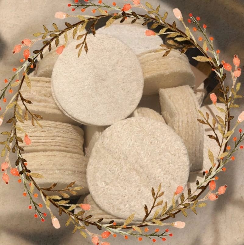 Natural Loofah Pads 5-pcs LuxuryLifeWay Online Store