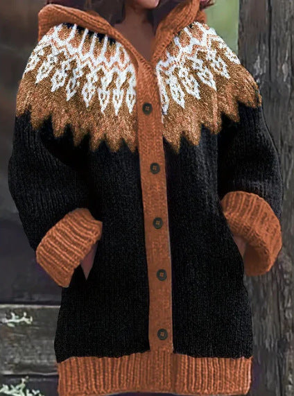 New Animal 3D Printed Casual Hooded Cloak Jacket Accent Plus