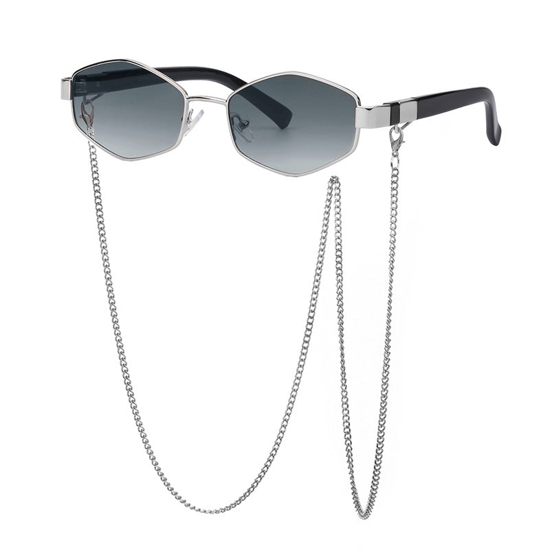 Women's Fashion Personality Chain Korean Style Sunglasses LadyShow.Store