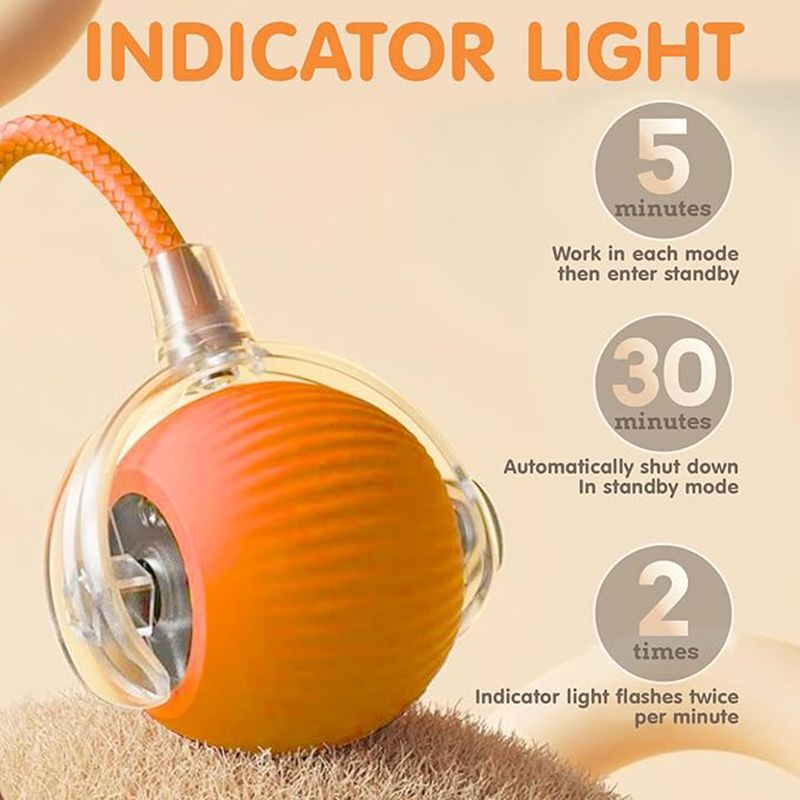 Cat Interactive Ball Toys Automatic Rolling Ball For Kitten Rechargeable Smart Pet Electric Toys With Teaser Sensor Cat Ball Toy Best YouTube Store