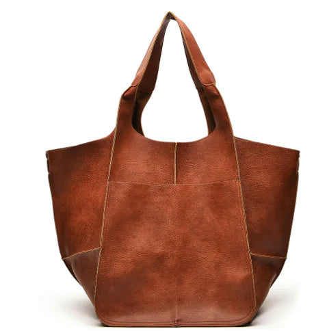 Retro Luxury Shoulder Bag: Casual PU Leather Tote