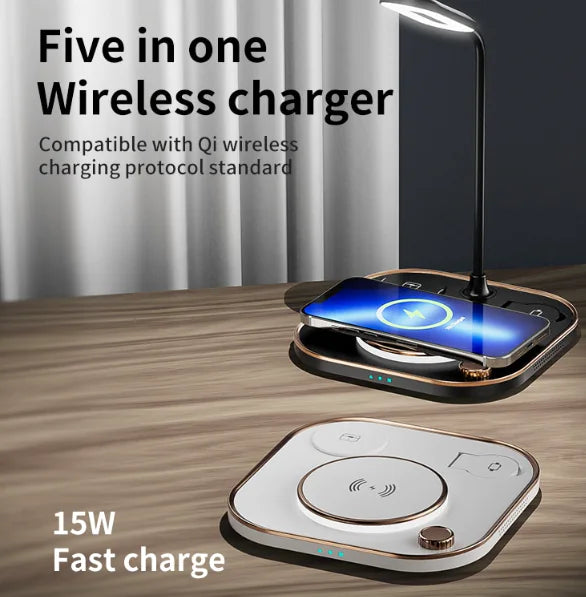 4 in 1 Wireless Charger Pad with Lamp Pi-Mart