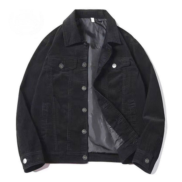 Men's Retro Corduroy Jacket for Spring and Autumn Pi-Mart