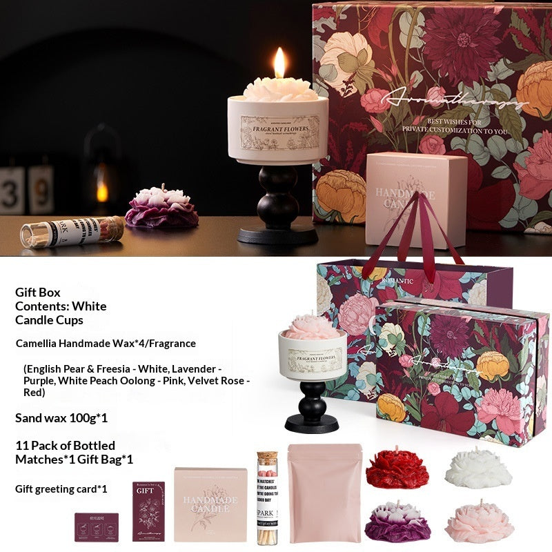 Blossom Tales Creative Valentines Day Aromatherapy Candle Gift Set CJD
