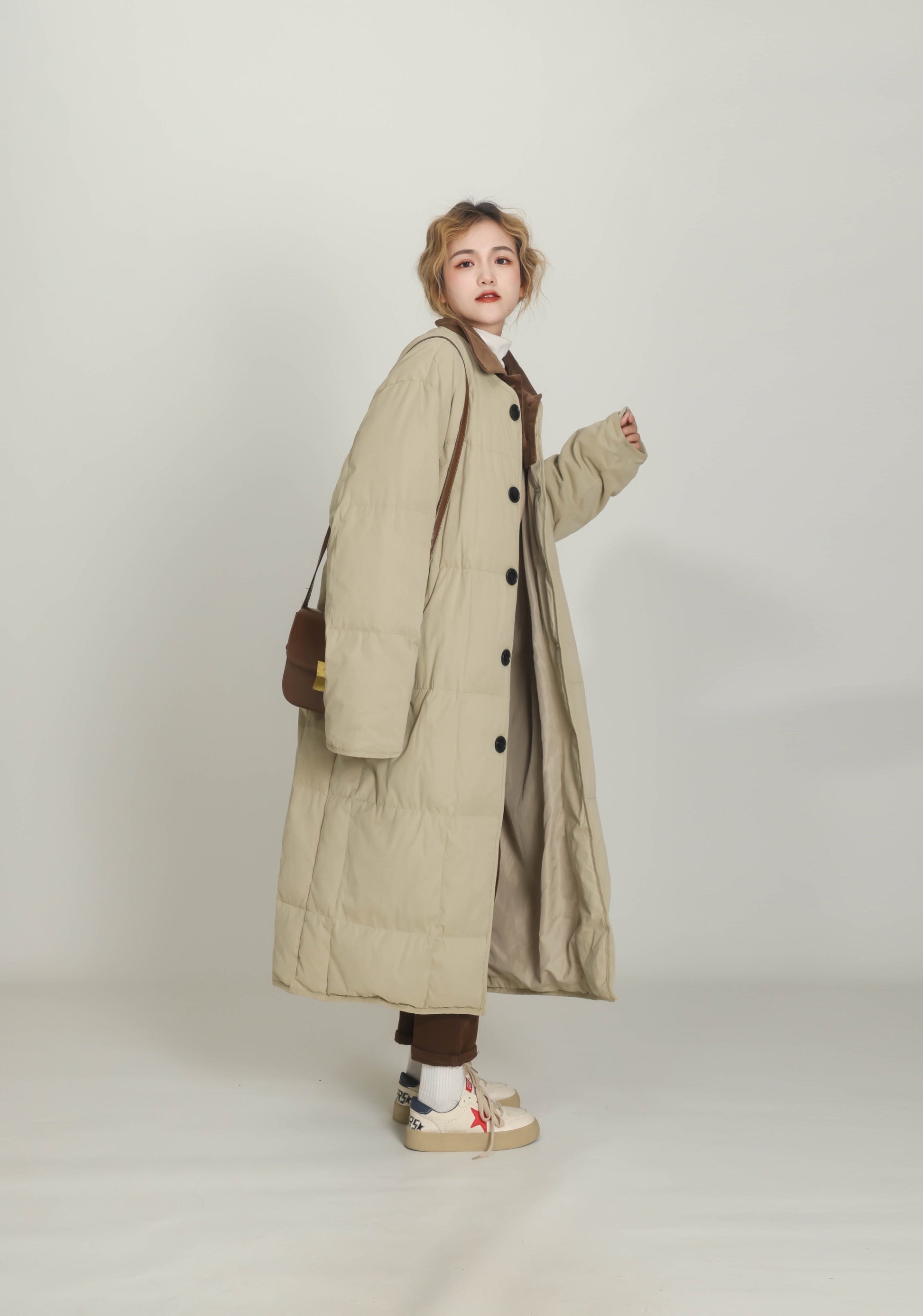 Winter New Cotton Jacket, Casual And Loose Fit, Knee Length Short Down Jacket LadyShow.Store