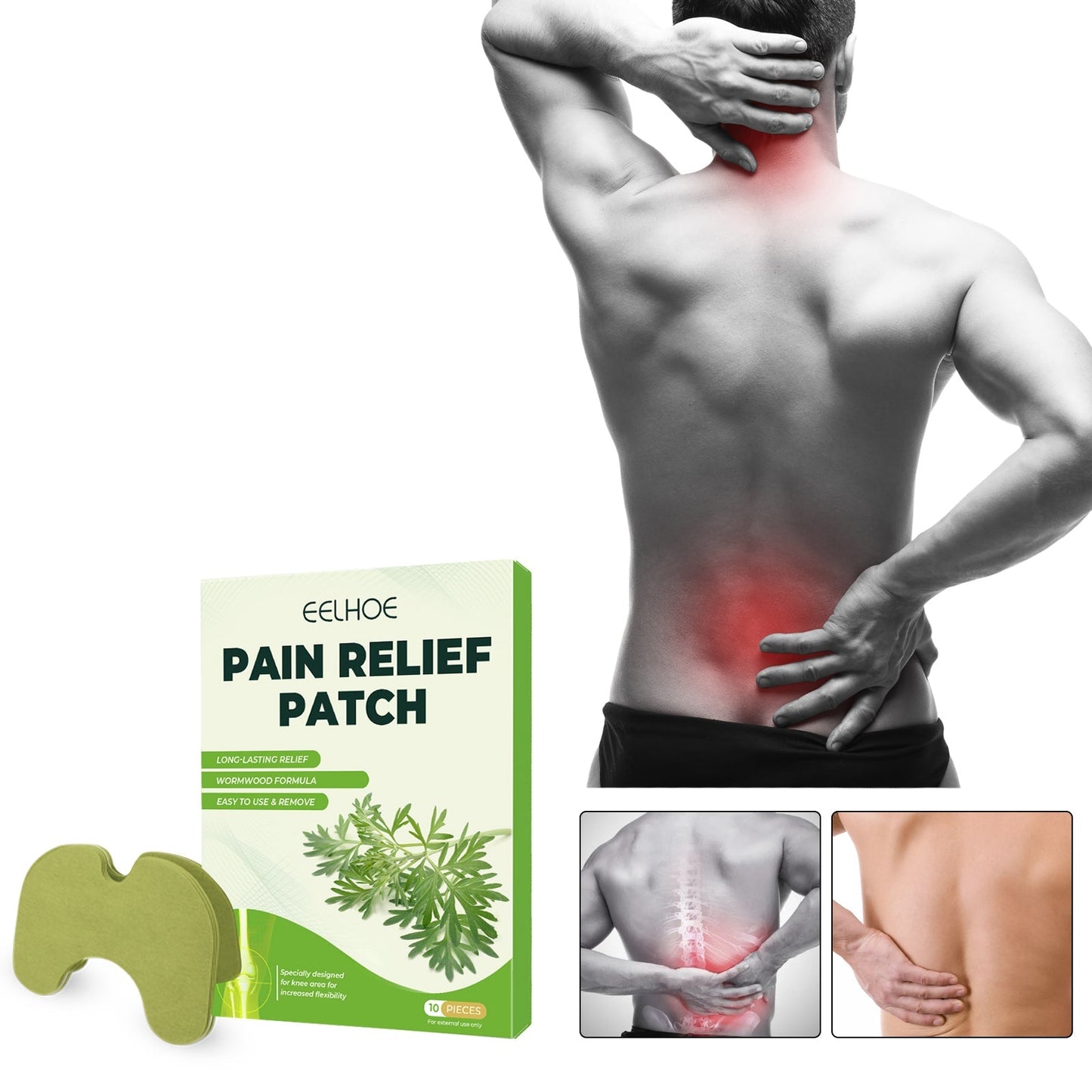 Green Mugwort Knee Patches 10pcs Tri Light Beauty