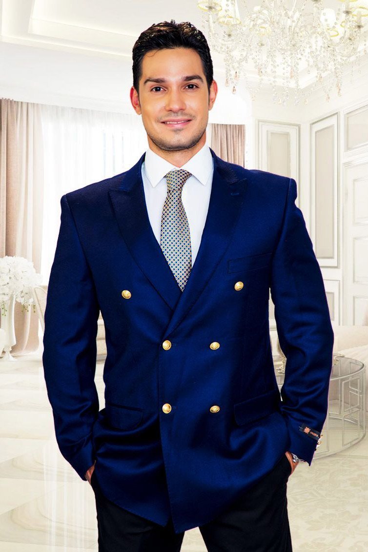 "Cambridge" Cobalt Blue Blazer Jacket-0