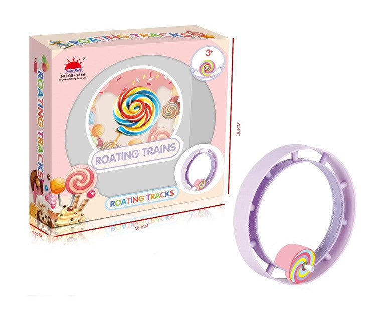 New Cartoon Chain Train Track Wind-Up Lollipop Toy LuxuryLifeWay Online Store