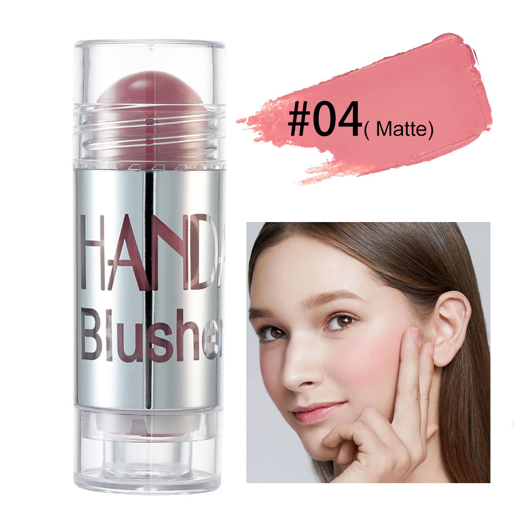 Cheek Blusher Shimmer Blush Stick Face Makeup Highlighter Bronzer Contour Cream Long-lasting Facial Make Up Cosmetics CJD
