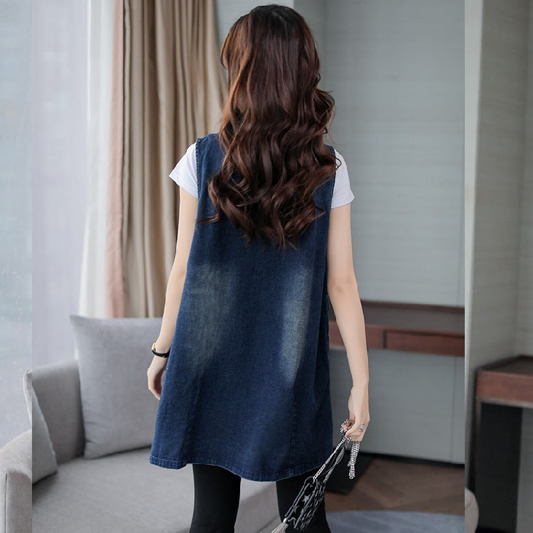 Spring And Autumn Mid-length Vest Coat LadyShow.Store