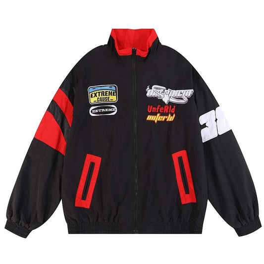 Loose Casual Stand Collar Motorcycle Style Jacket For Men LadyShow.Store