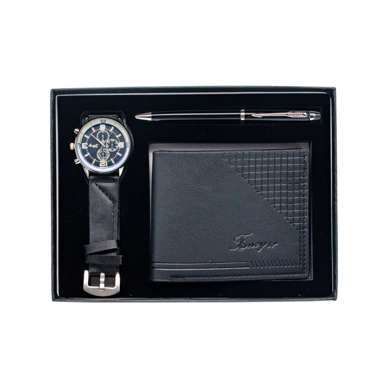 Creative Holiday Gift Wallet Pen Watch Set Best YouTube Store