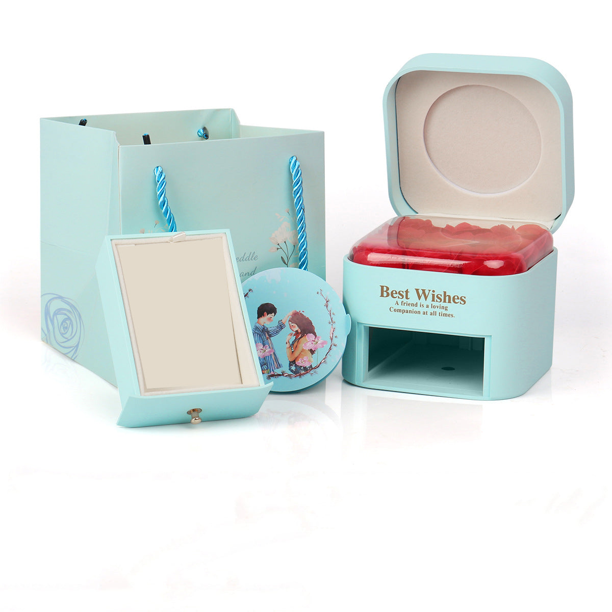 Tanabata Romantic Valentine's Day Ring Pendant Gift Box CJD